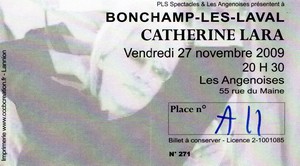 Billet concert Bonchamps les Laval
