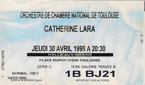 Billet concert Toulouse 1998
