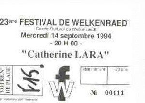 Billet festival belgique 1994