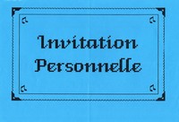 Invitation cocktail Deauville le Samedi 27 Août 1988