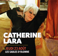 Affiche concert Catheirne Lara Les Sables d'Olonne 23 208 2018