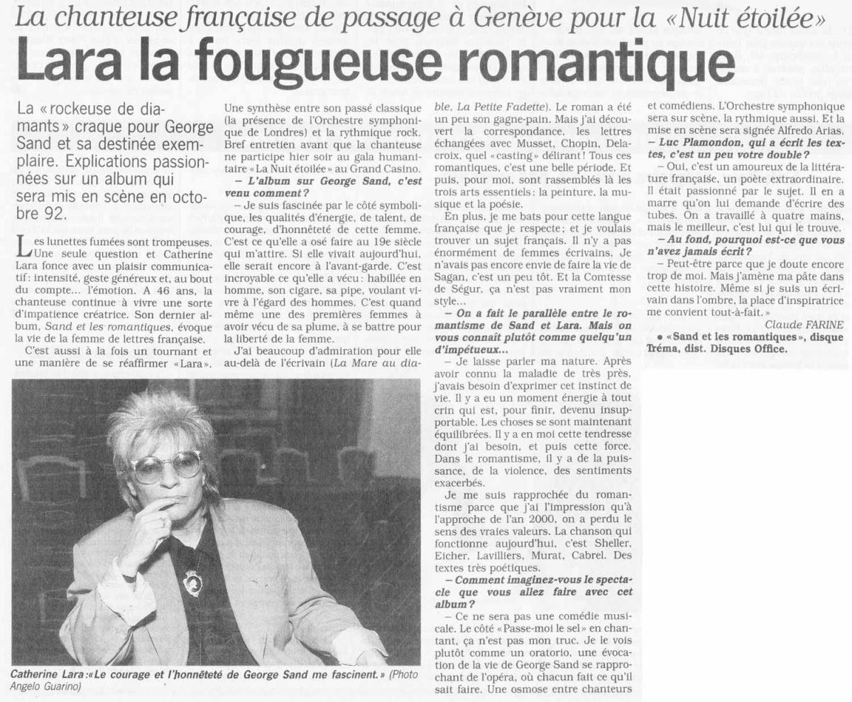 La Tribune de Genève 12/1991